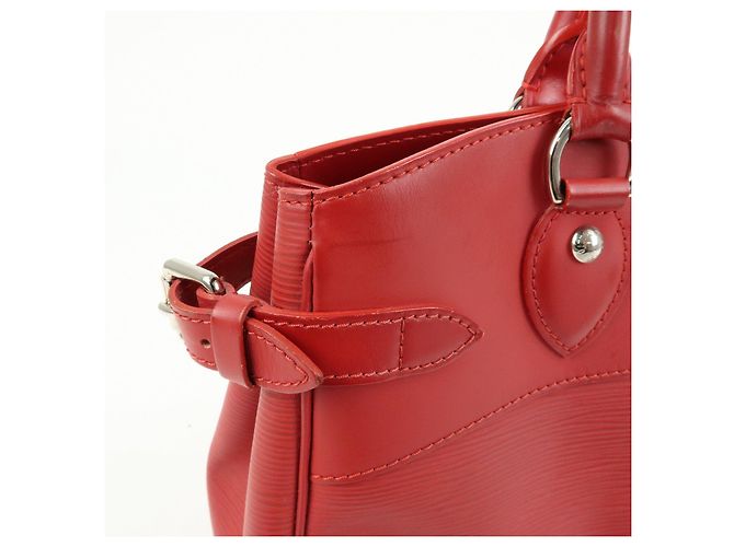 Borsa a mano Louis Vuitton Epi Passy PM Tote Bag Rouge M5926E - vista 15