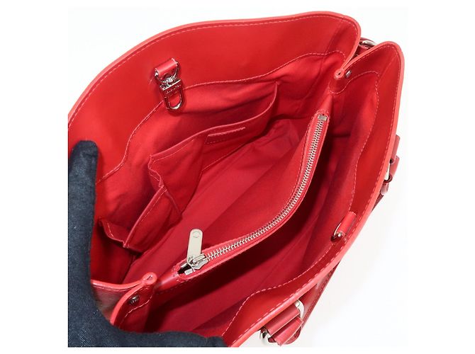 Borsa a mano Louis Vuitton Epi Passy PM Tote Bag Rouge M5926E - vista 19