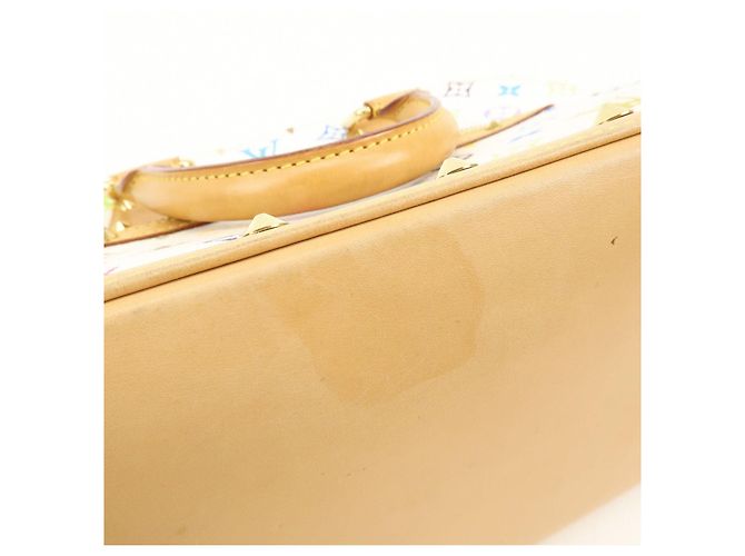 Borsa a mano Louis Vuitton Monogram Multicolor Alma PM Blanc M92647 - vista 20