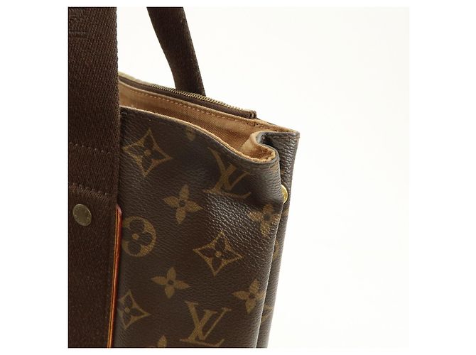 Borsa Tote Cabas Beaubourg Monogram Louis Vuitton Marrone M53013 - vista 14