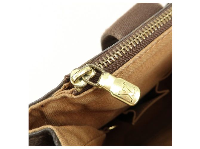 Borsa Tote Cabas Beaubourg Monogram Louis Vuitton Marrone M53013 - vista 16