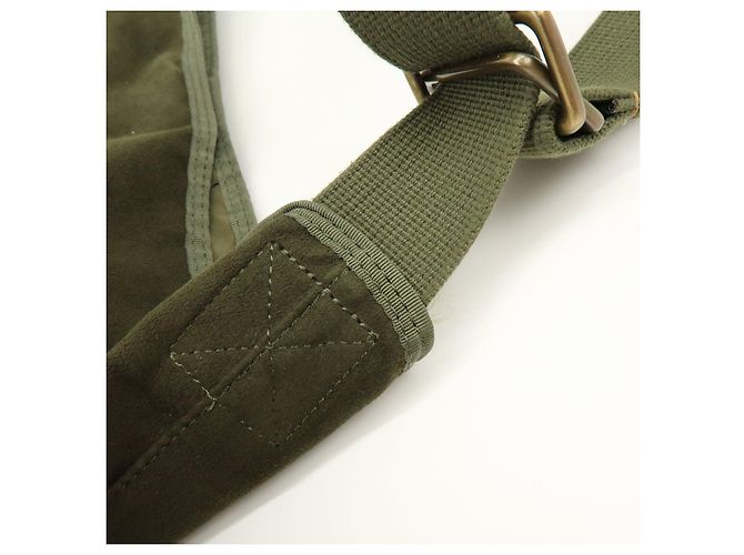 Autre Marque HUNTING WORLD Borsa a tracolla in tela e camoscio Borsa a tracolla Khaki Yellow - vista 10