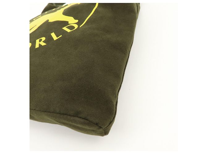 Autre Marque HUNTING WORLD Borsa a tracolla in tela e camoscio Borsa a tracolla Khaki Yellow - vista 11