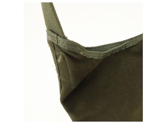 Autre Marque HUNTING WORLD Borsa a tracolla in tela e camoscio Borsa a tracolla Khaki Yellow - vista 15