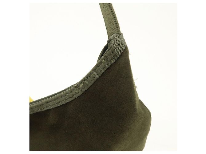 Autre Marque HUNTING WORLD Borsa a tracolla in tela e camoscio Borsa a tracolla Khaki Yellow - vista 16