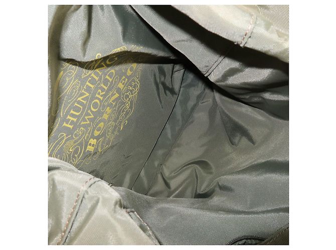 Autre Marque HUNTING WORLD Borsa a tracolla in tela e camoscio Borsa a tracolla Khaki Yellow - vista 21