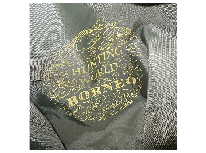 Autre Marque HUNTING WORLD Borsa a tracolla in tela e camoscio Borsa a tracolla Khaki Yellow - vista 24