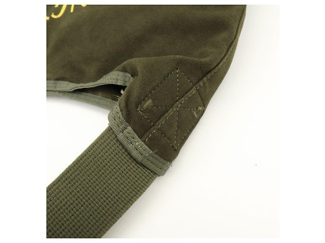 Autre Marque HUNTING WORLD Borsa a tracolla in tela e camoscio Borsa a tracolla Khaki Yellow - vista 9