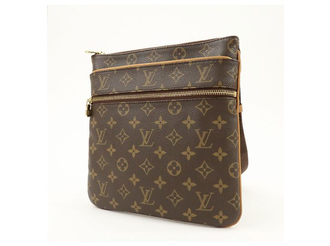 Louis Vuitton Monogram Pochette Valmy Shoulder Bag Brown M40524 - vista 3