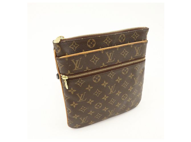 Louis Vuitton Monogram Pochette Valmy Shoulder Bag Brown M40524 - vista 4