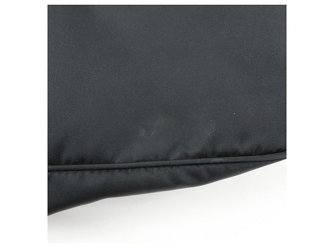 Zaino PRADA in nylon e pelle con logo triangolare Nero 1BZ005 - vista 6