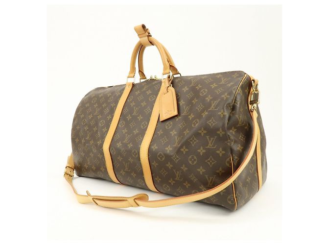 Louis Vuitton Monogram Keep All Bandouliere 55 Boston Bag M41414 - vista 3