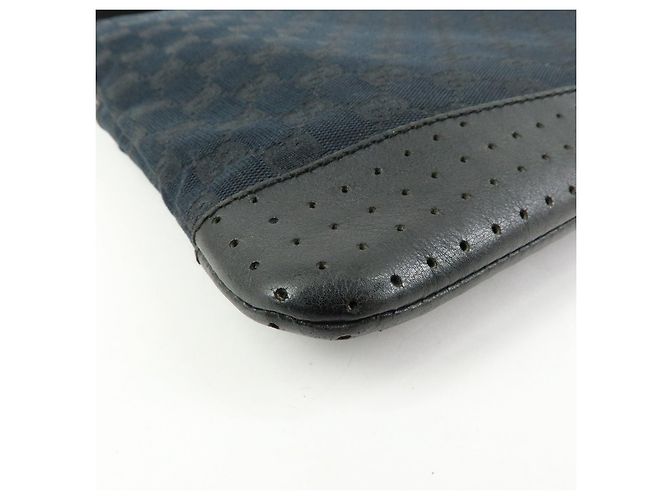 Borsa a tracolla e borsa a spalla GUCCI GG Canvas Leather Nera 145857 - vista 12