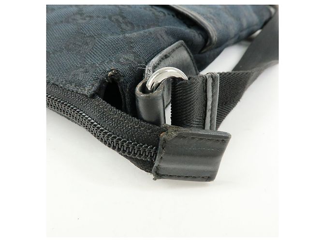 Borsa a tracolla e borsa a spalla GUCCI GG Canvas Leather Nera 145857 - vista 17
