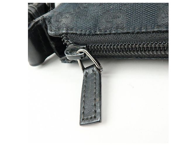 Borsa a tracolla e borsa a spalla GUCCI GG Canvas Leather Nera 145857 - vista 18