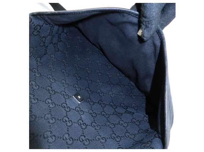 Borsa a tracolla e borsa a spalla GUCCI GG Canvas Leather Nera 145857 - vista 21