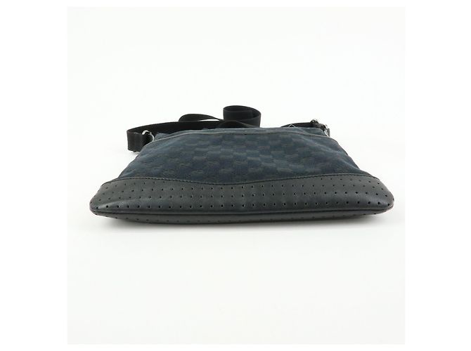 Borsa a tracolla e borsa a spalla GUCCI GG Canvas Leather Nera 145857 - vista 5