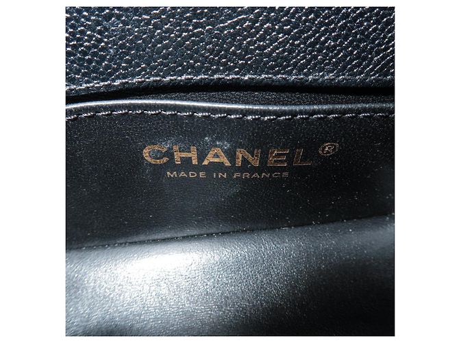 CHANEL Boy Chanel Mini V Stitch Caviarskin Chain Shoulder Bag Black - vista 10