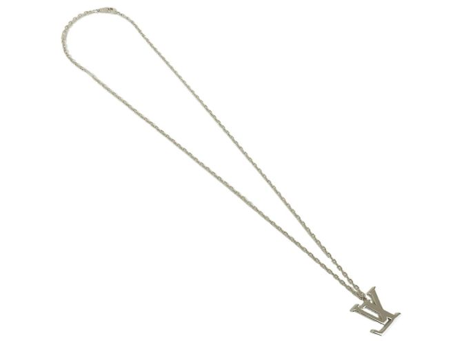 Collana Louis Vuitton in metallo laccato Bianco Giallo M00526 - vista 2