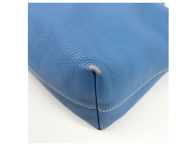 PRADA Borsa Tote 2Way in pelle Borsa a spalla Borsa a mano Blu BN1713 - vista 11