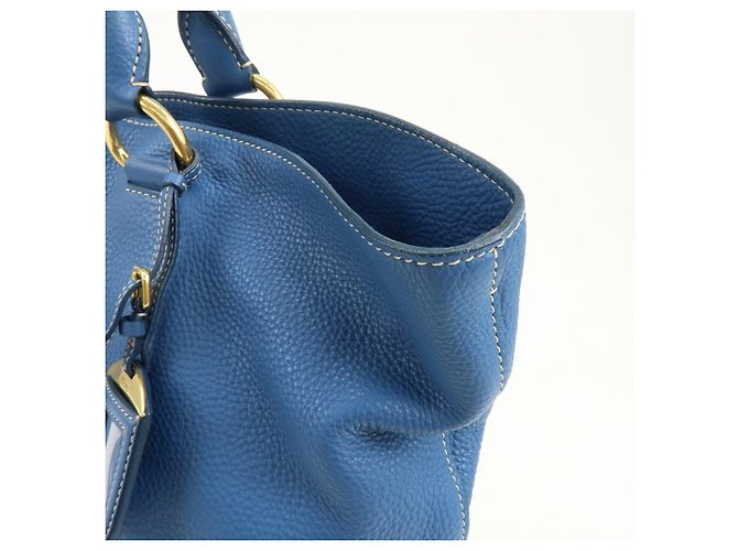 PRADA Borsa Tote 2Way in pelle Borsa a spalla Borsa a mano Blu BN1713 - vista 14