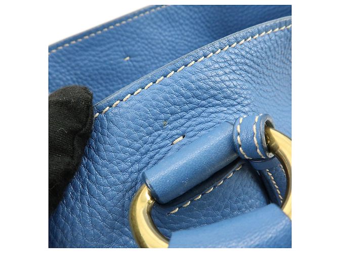 PRADA Borsa Tote 2Way in pelle Borsa a spalla Borsa a mano Blu BN1713 - vista 17