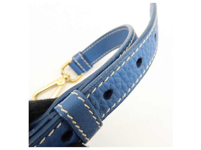PRADA Borsa Tote 2Way in pelle Borsa a spalla Borsa a mano Blu BN1713 - vista 7