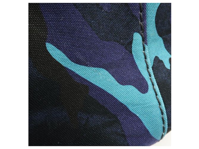 Borsa a mano 2Way PRADA Triangle Logo Canapa Canvas Camouflage B2642B - vista 17
