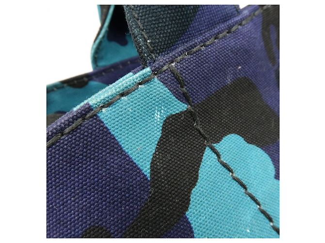 Borsa a mano 2Way PRADA Triangle Logo Canapa Canvas Camouflage B2642B - vista 18