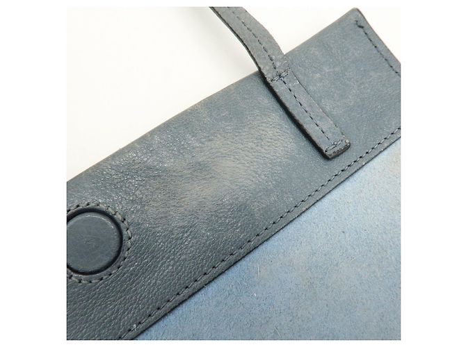 PRADA Etiquette Borsa 2Way in Pelle Borsa a Tracolla Borsa Clutch Grigia - vista 18