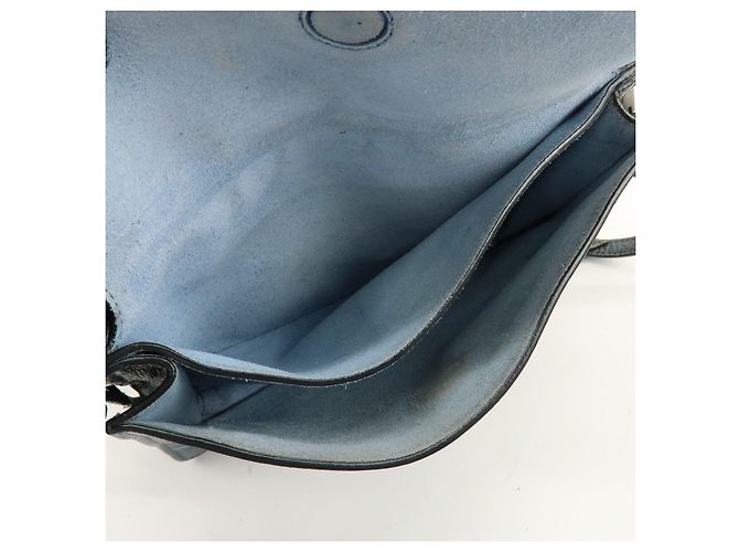 PRADA Etiquette Borsa 2Way in Pelle Borsa a Tracolla Borsa Clutch Grigia - vista 22