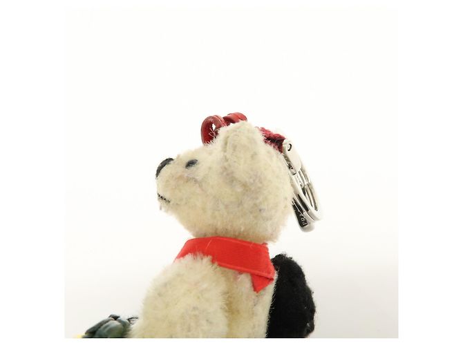 Portachiavi PRADA Motivo Orso Natale 2012 Beige Rosso - vista 12