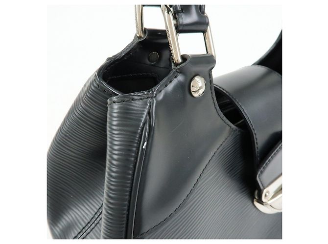 Louis Vuitton Epi Leather Sac Montaigne Hand Bag Noir Black M59302 - vista 14