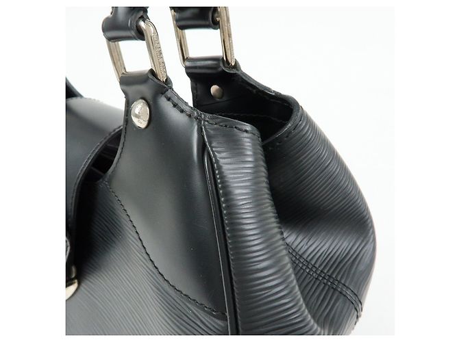 Louis Vuitton Epi Leather Sac Montaigne Hand Bag Noir Black M59302 - vista 15