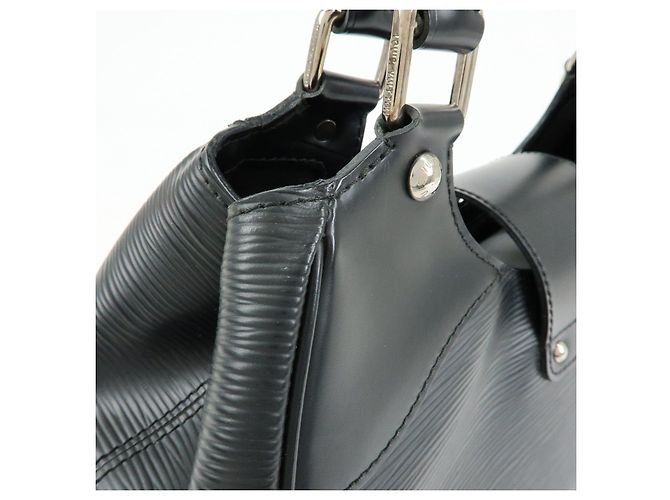 Louis Vuitton Epi Leather Sac Montaigne Hand Bag Noir Black M59302 - vista 16