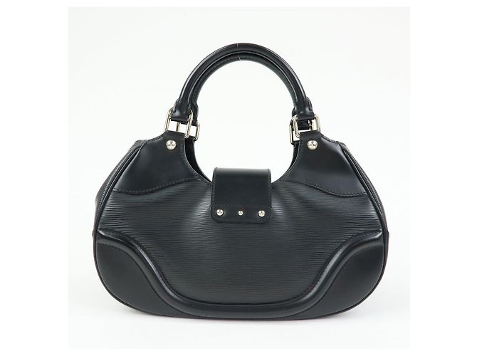 Louis Vuitton Epi Leather Sac Montaigne Hand Bag Noir Black M59302 - vista 2