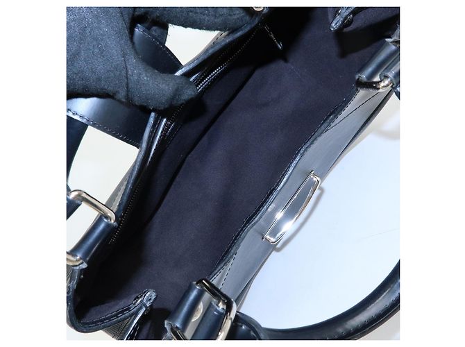 Louis Vuitton Epi Leather Sac Montaigne Hand Bag Noir Black M59302 - vista 20