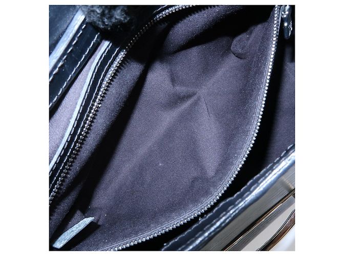 Louis Vuitton Epi Leather Sac Montaigne Hand Bag Noir Black M59302 - vista 21