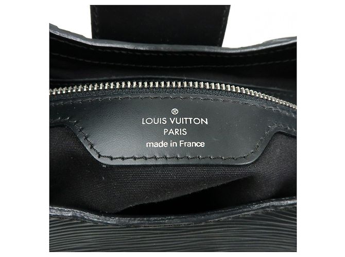 Louis Vuitton Epi Leather Sac Montaigne Hand Bag Noir Black M59302 - vista 23