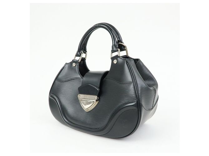 Louis Vuitton Epi Leather Sac Montaigne Hand Bag Noir Black M59302 - vista 3