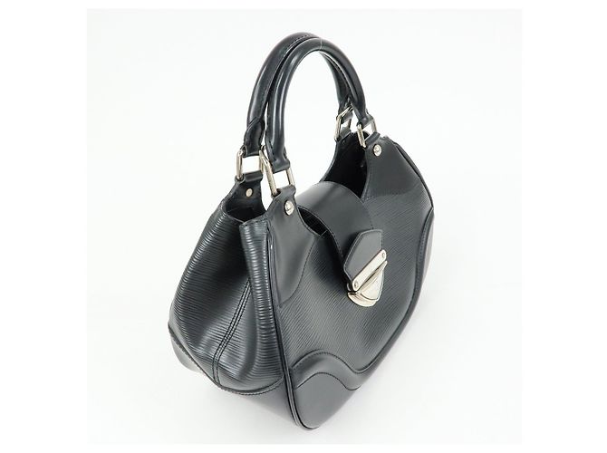 Louis Vuitton Epi Leather Sac Montaigne Hand Bag Noir Black M59302 - vista 4