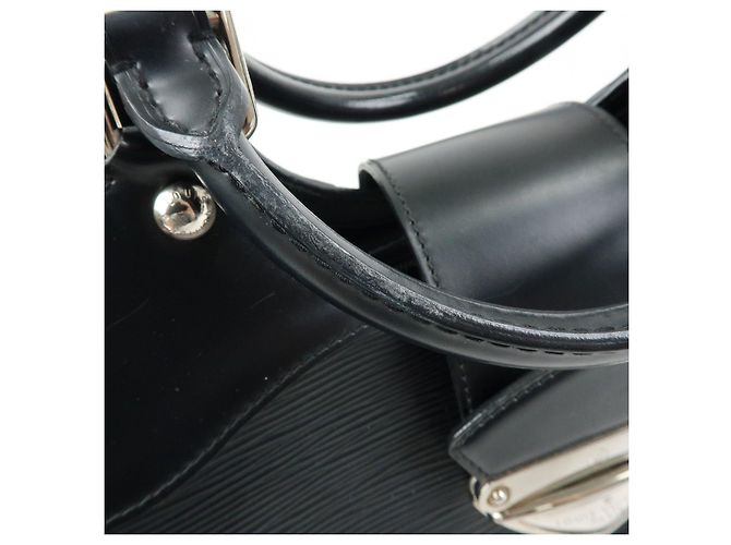 Louis Vuitton Epi Leather Sac Montaigne Hand Bag Noir Black M59302 - vista 9