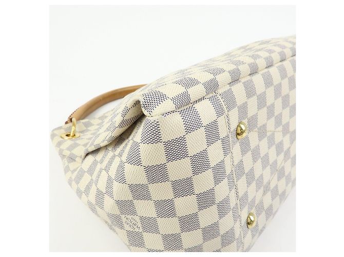 Borsa a tracolla Louis Vuitton Damier Azur Canvas Artsy MM N41174 - vista 10