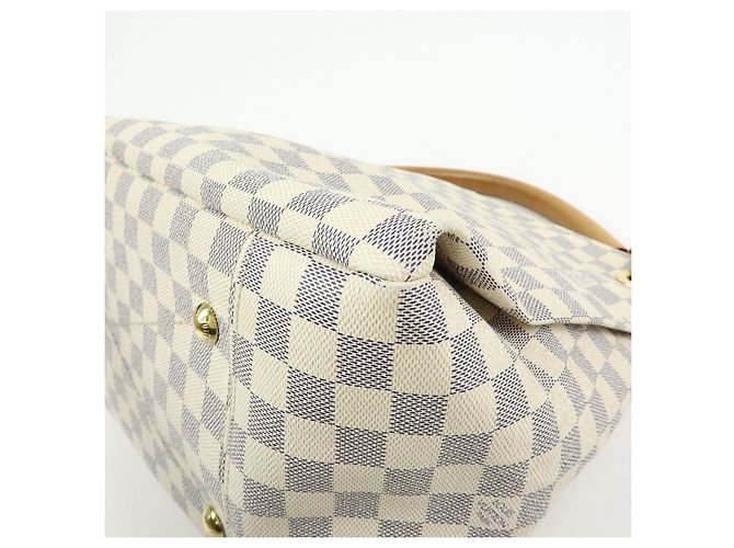 Borsa a tracolla Louis Vuitton Damier Azur Canvas Artsy MM N41174 - vista 11