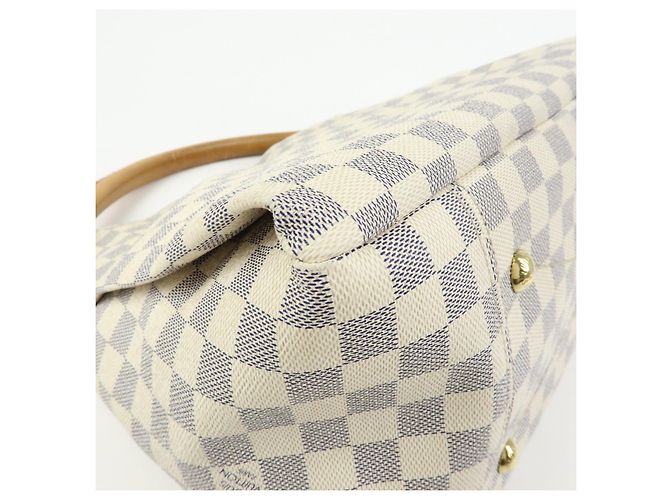 Borsa a tracolla Louis Vuitton Damier Azur Canvas Artsy MM N41174 - vista 12