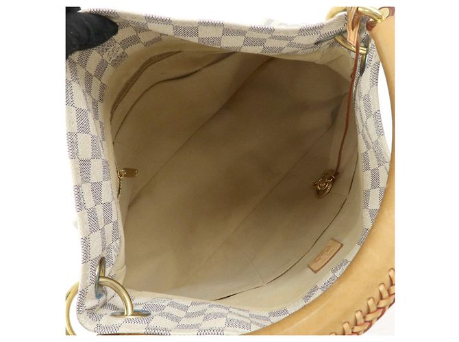 Borsa a tracolla Louis Vuitton Damier Azur Canvas Artsy MM N41174 - vista 19