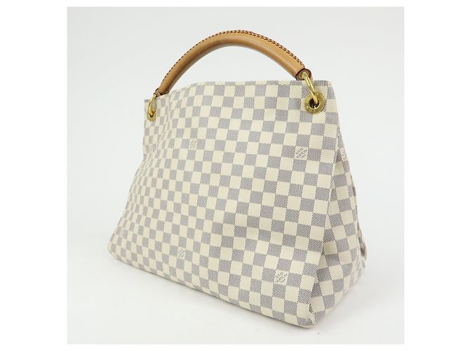 Borsa a tracolla Louis Vuitton Damier Azur Canvas Artsy MM N41174 - vista 3