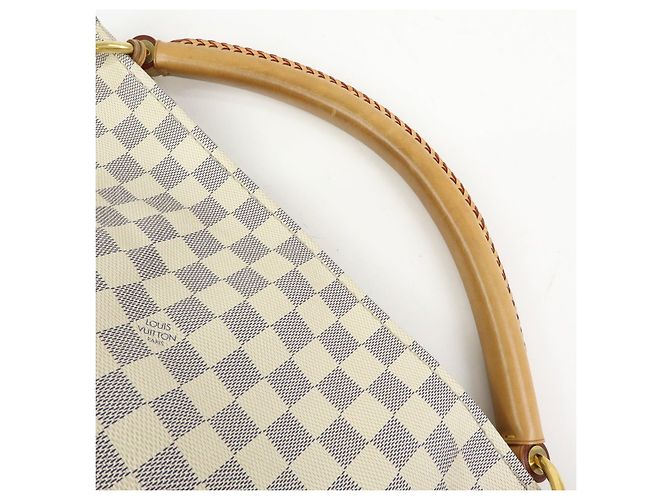 Borsa a tracolla Louis Vuitton Damier Azur Canvas Artsy MM N41174 - vista 6