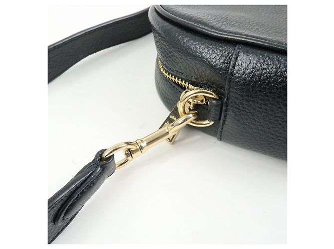 Borsa a tracolla in pelle con logo COACH Nera - vista 10