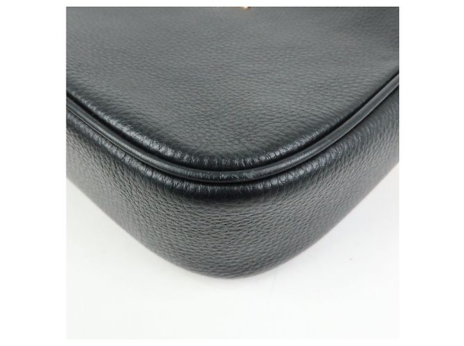 Borsa a tracolla in pelle con logo COACH Nera - vista 12